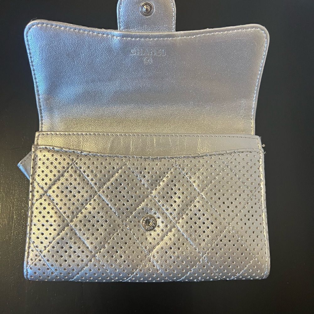AUTHENTIC CHANEL WALLET- Silver - Picture 10 of 12